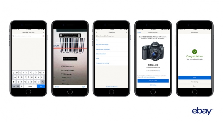 EBay Entices New Sellers with Updated App for Quick Listing