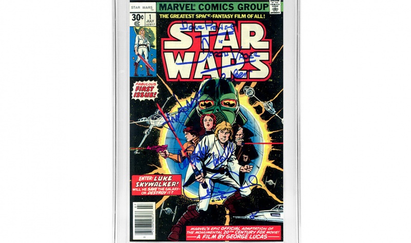 Ford Fisher Star Wars Cast Autographed CGC SS 10.8 Marvel 1977 Star Wars 1