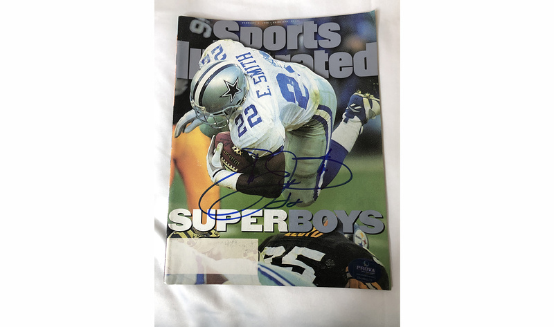 Emmitt Smith Signed Autographed White Jersey JSA & Prova Authentication