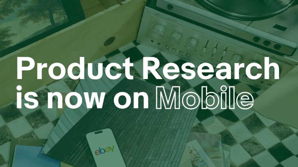 eBay移动应用程序为卖家提供丰富的市场洞察