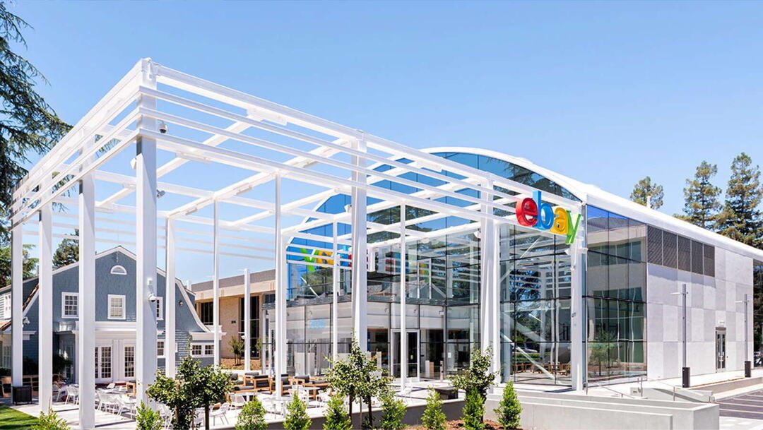 eBay office building on a sunny day.