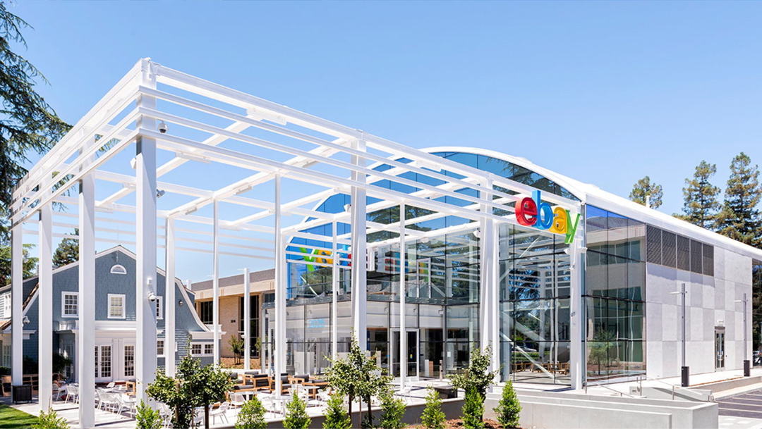 eBay office building on a sunny day.