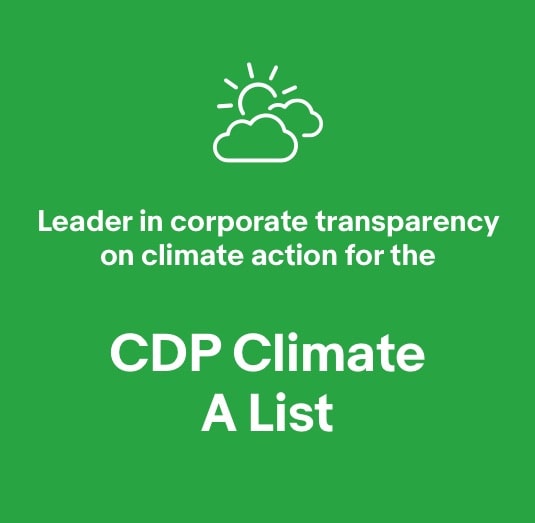 CDP Climate A List: Leader in corporate transparency on climate action
