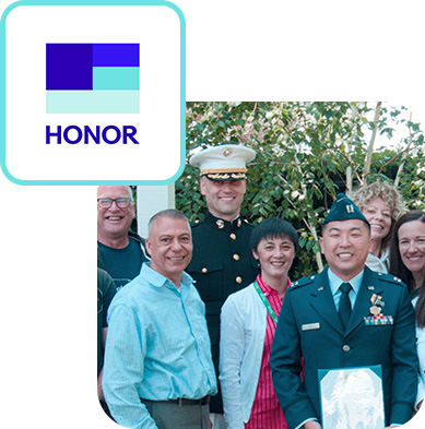 eBay employees from the company’s HONOR resource group for veterans and their families.