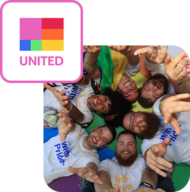 eBay employees from the company’s UNITED resource group for members of LGBTQ+ communities.
