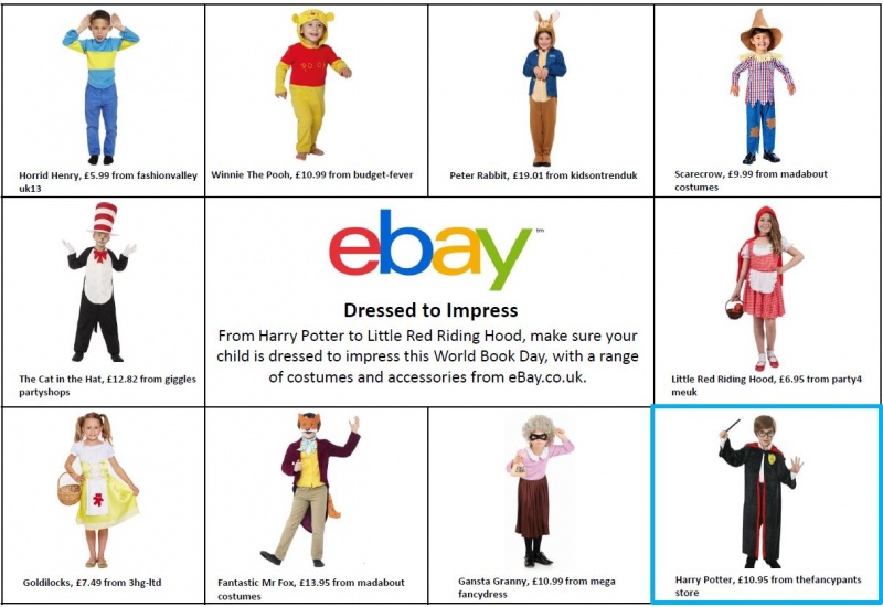 eBay.co.uk parents spend an £50 million on World Book Day - eBay Inc.