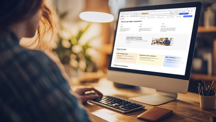 eBay Verkaufen Website Computer eBay.de mit Midjourney