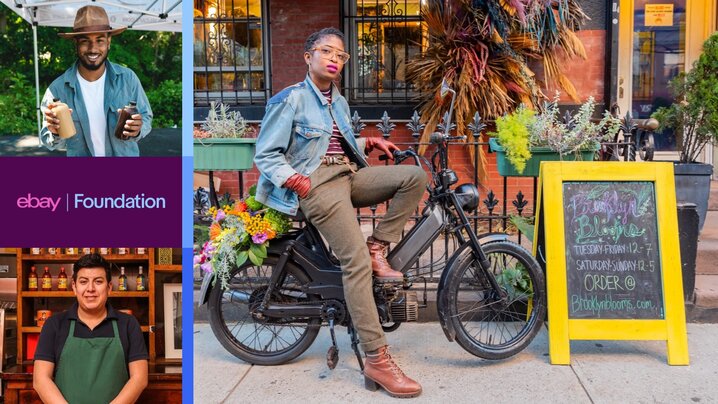 Clockwise from top left: Hector Castillo Carvajal, founder of Don Carvajal Café, LaParis Phillips, founder of Brooklyn Blooms and Israel Veliz, founder of City Tamale