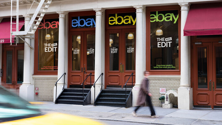 Photo of eBay's The NYC Edit Market's storefront.