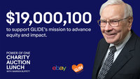 GLIDE, eBay and Warren Buffett Celebrate the Grand Finale Power of One Charity Auction Lunch With Record-Breaking Winning Bid